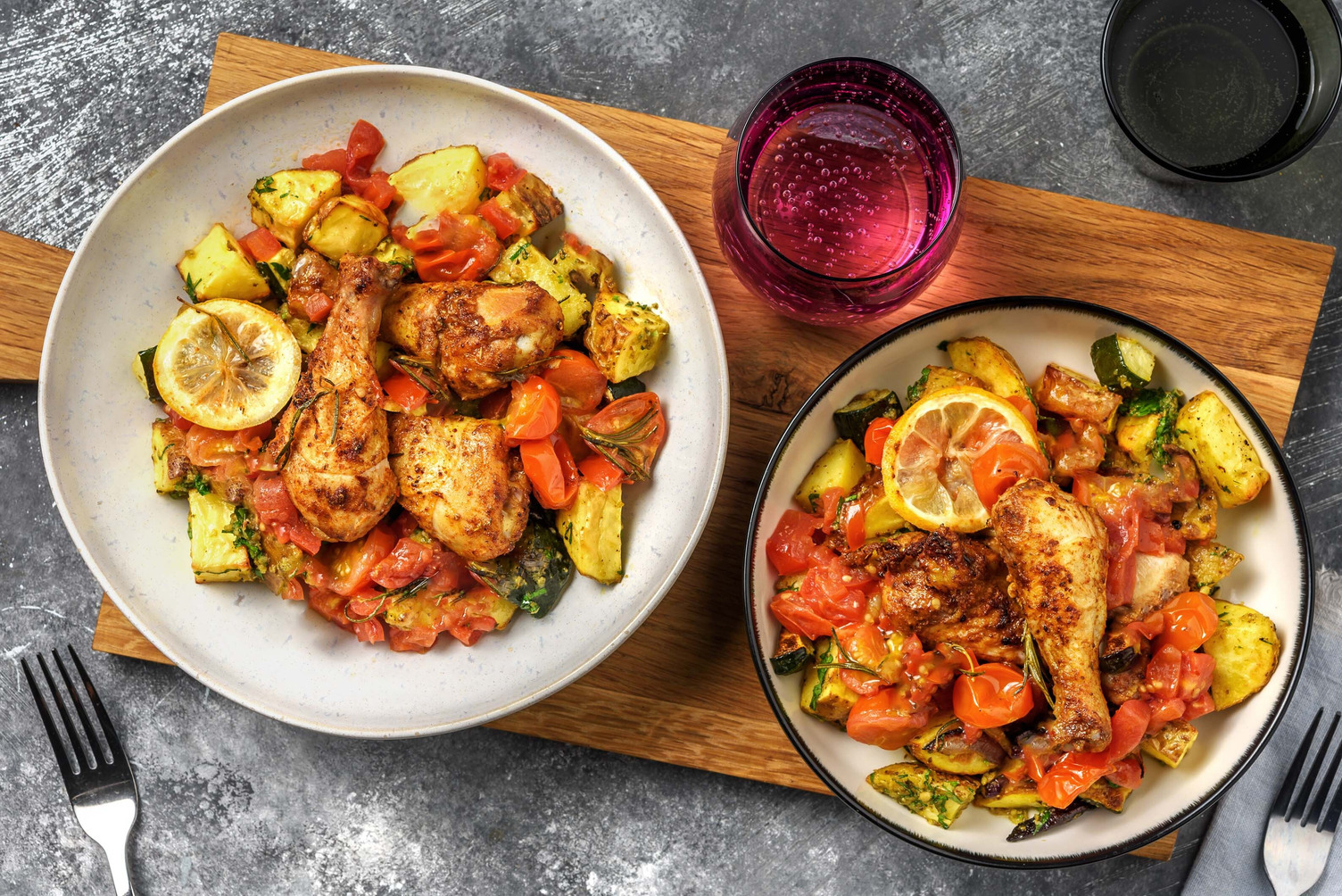 Ugnsbakade italienska kycklingklubbor