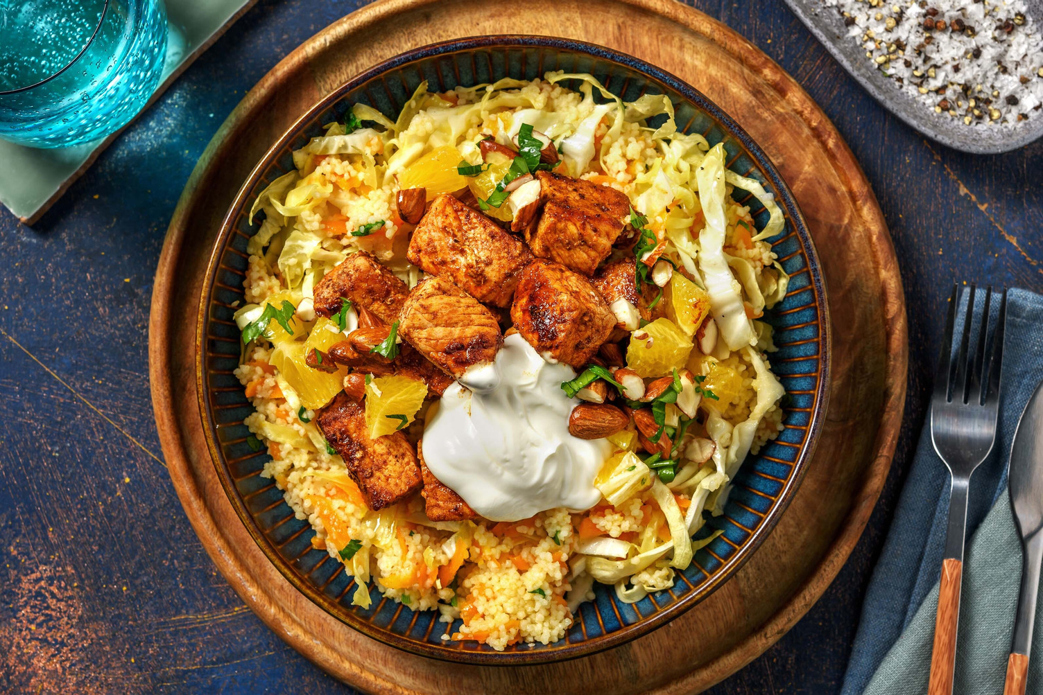 Ras el hanout-kryddat fläskkött