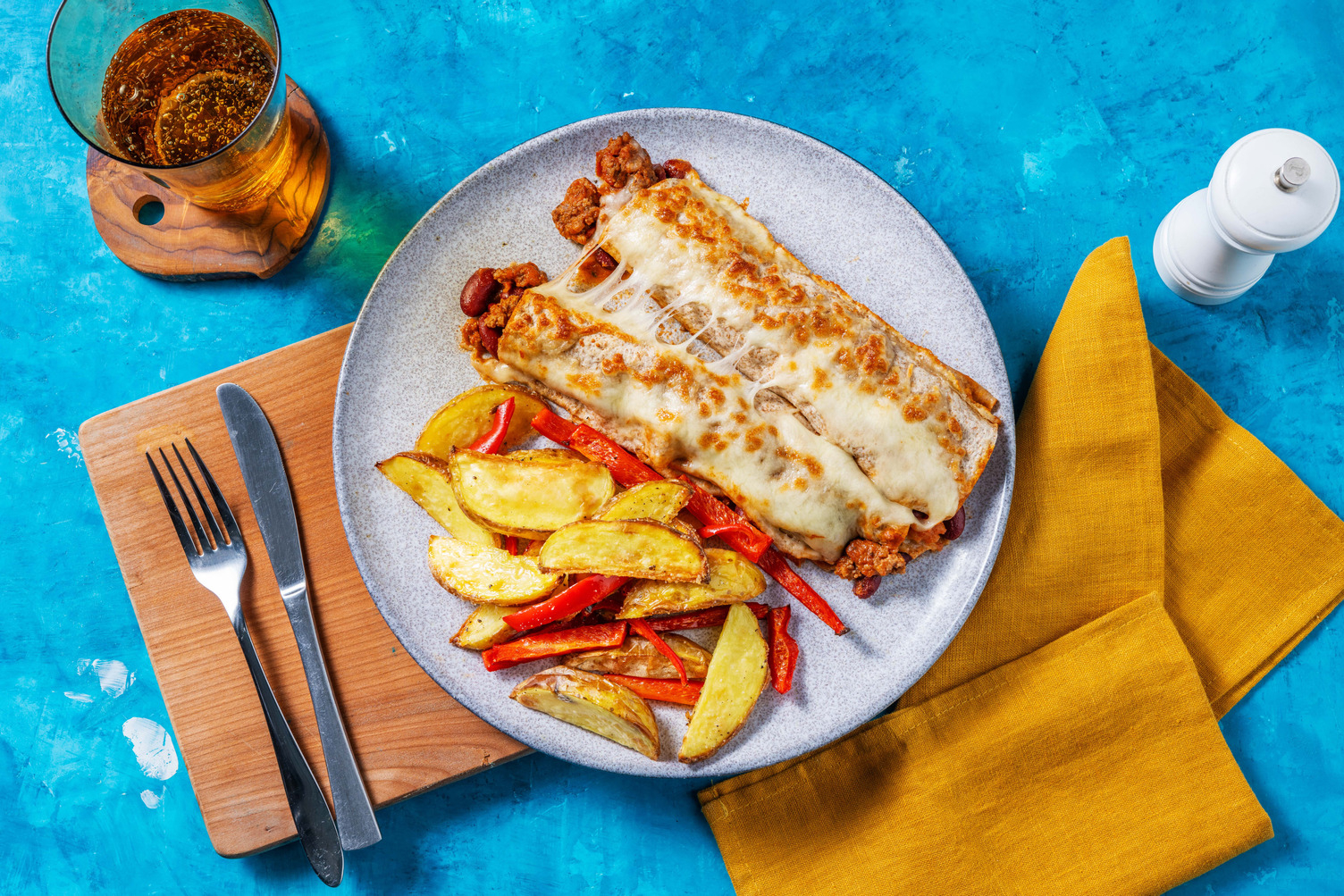 Mexican Style Beef Enchiladas