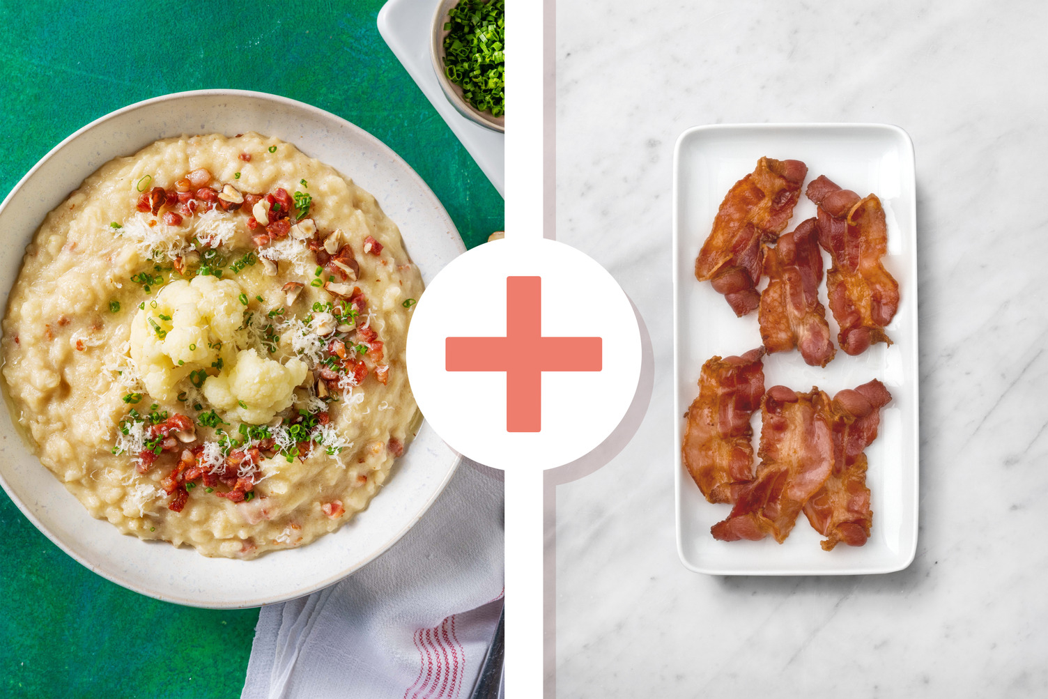 Risotto con cavolfiore e pancetta