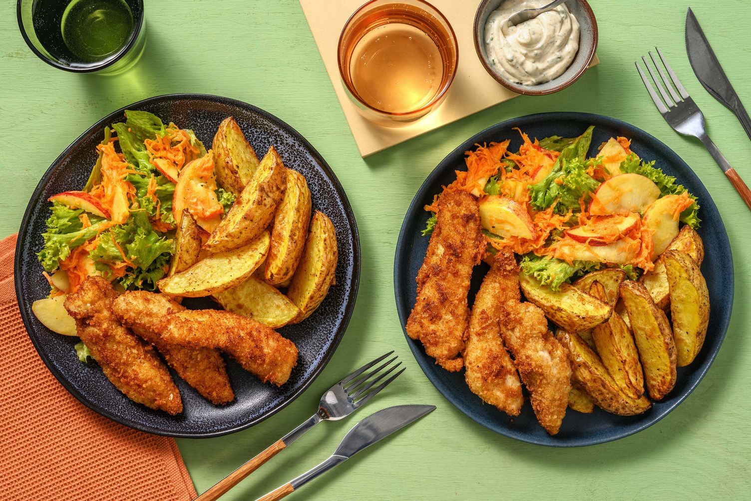 Tenders de poulet BBQ & potatoes