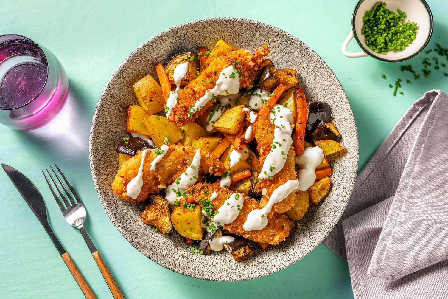 Mandelpanert kylling