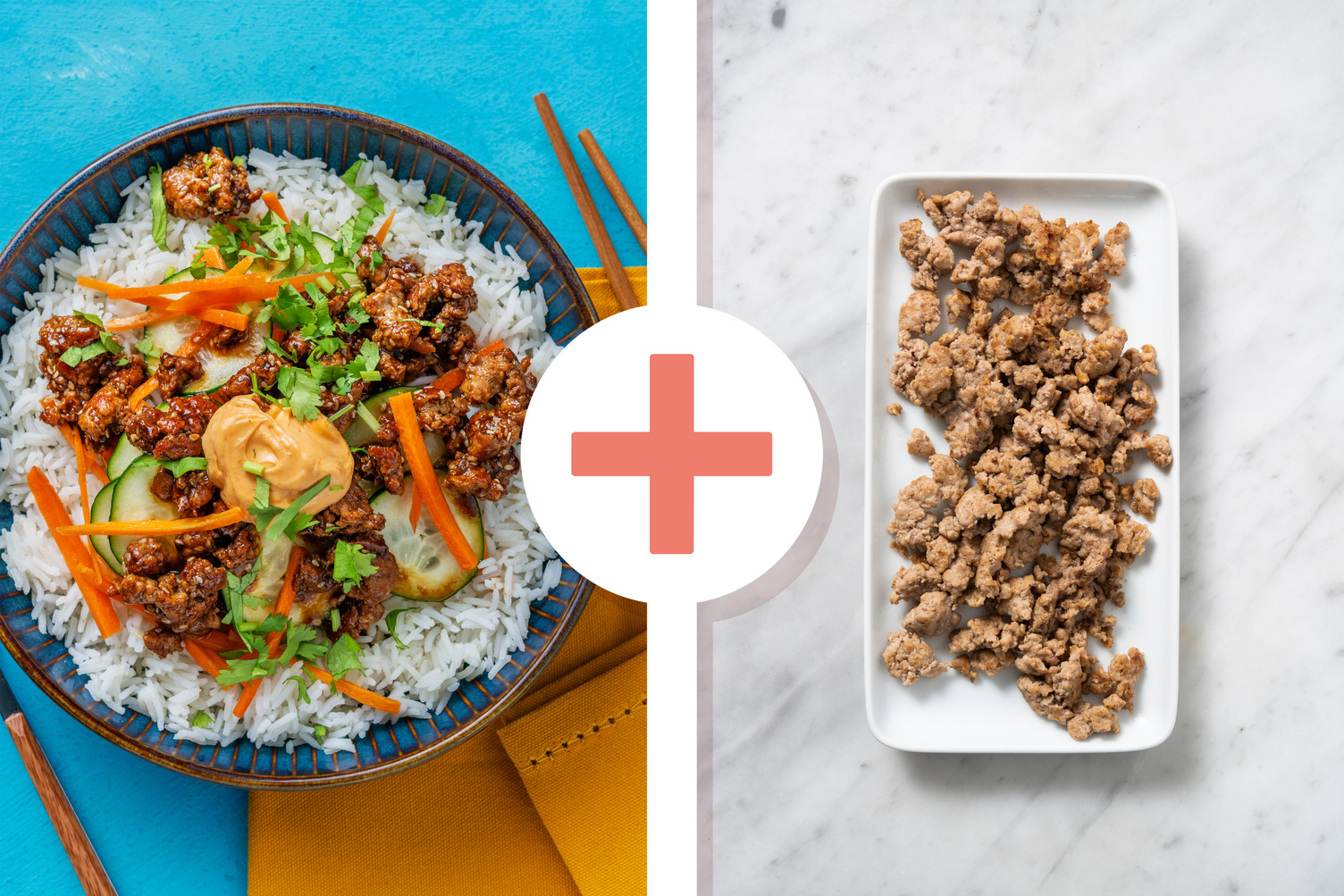 Riso Jasmine e carne macinata stile Banh-Mi