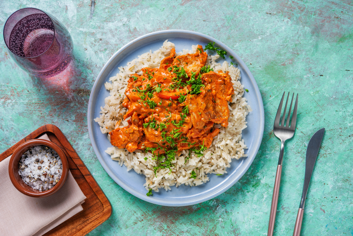 Paprika- och fläskgryta