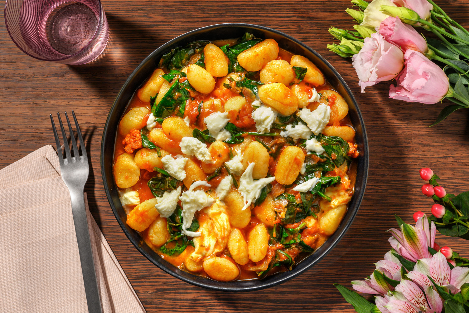 Date Night Chorizo and Mozzarella Gnocchi