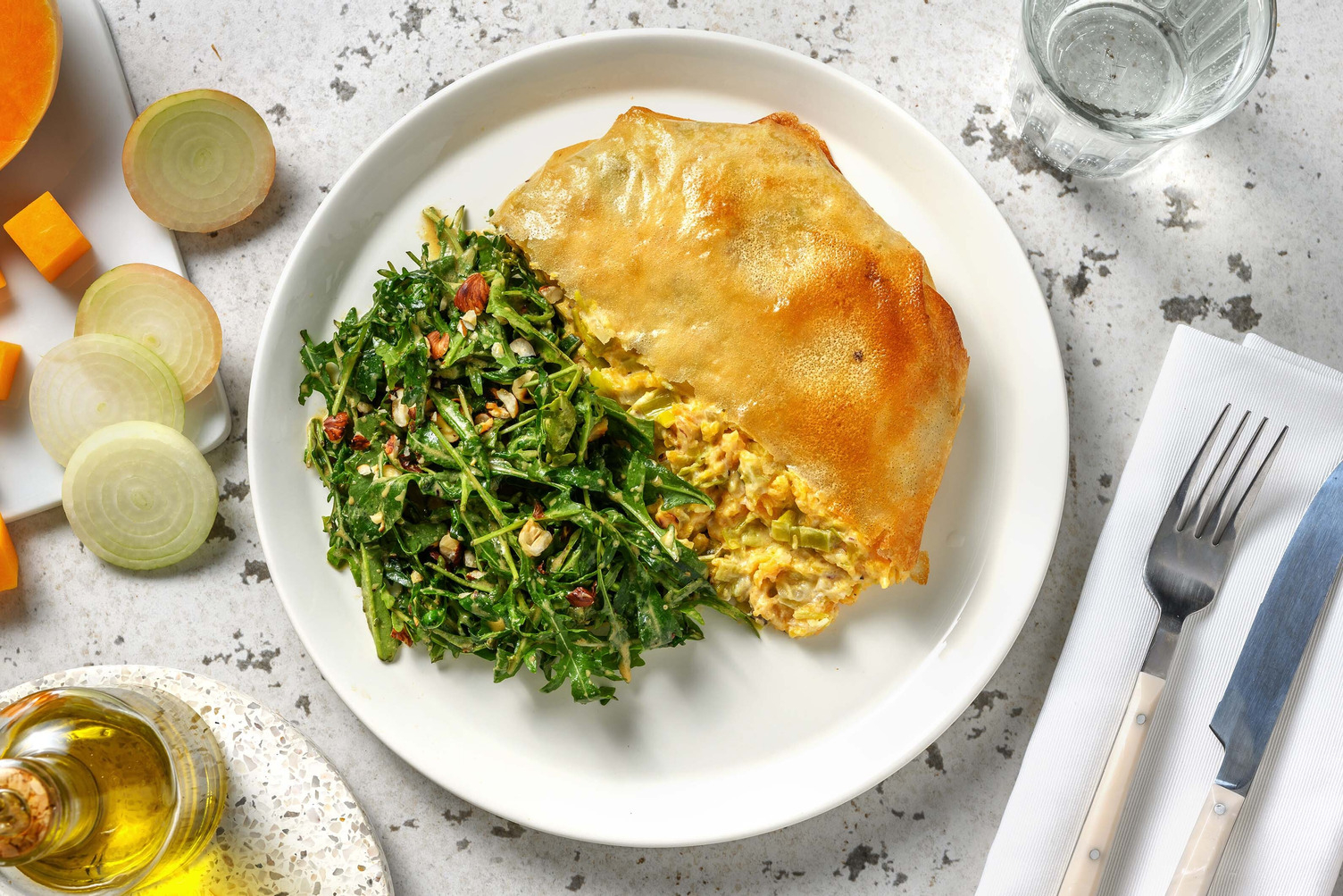 Pastilla marocaine courge & chèvre frais
