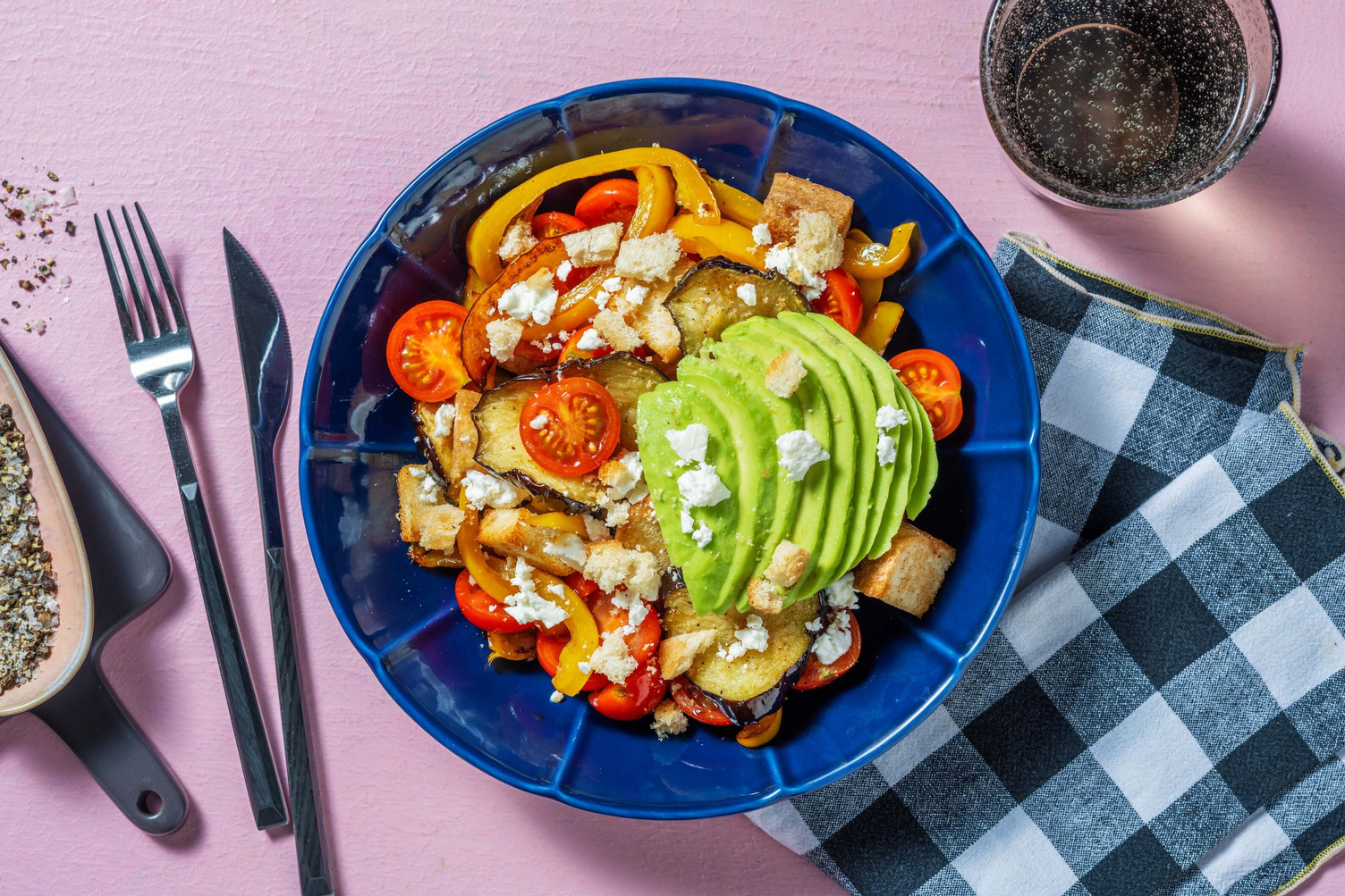 Insalata di melanzane e peperoni