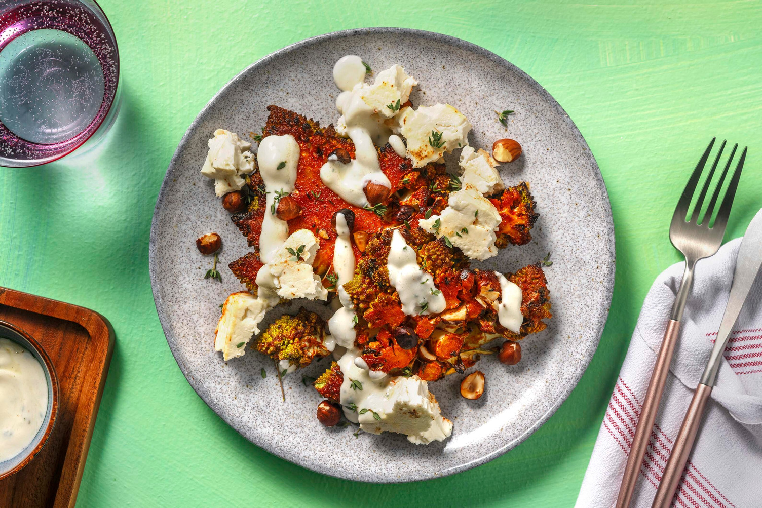 Cavolfiore romano al forno con feta