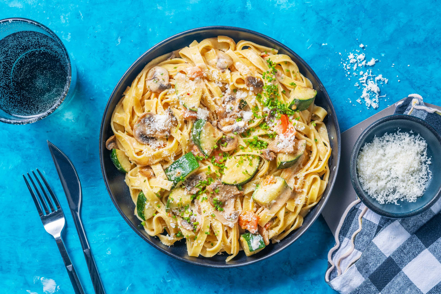 Middelhavsinspireret grøntsagspasta 