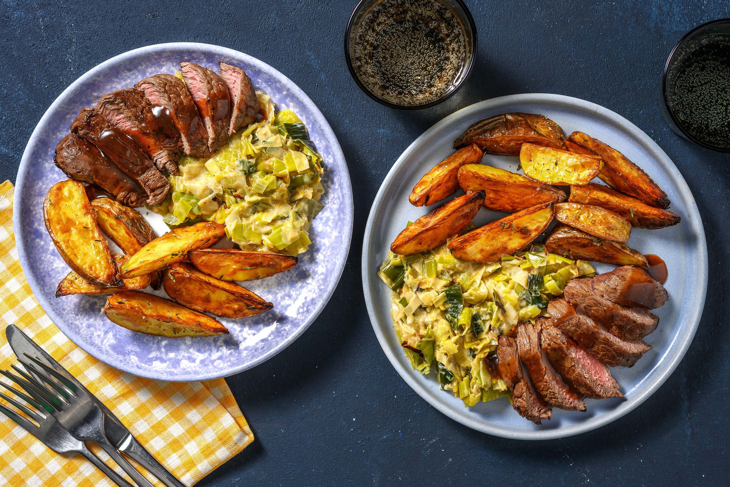 Pavé de bœuf sauce au poivre maison