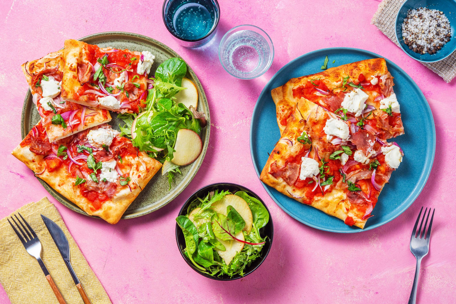 Sprøstekt prosciuttopizza