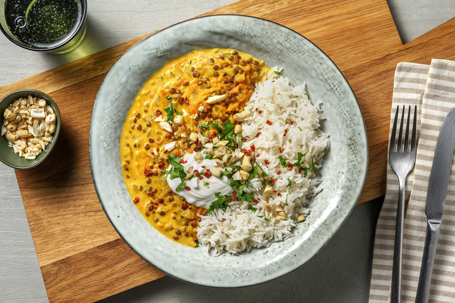 Indisk lins- och kokoscurry