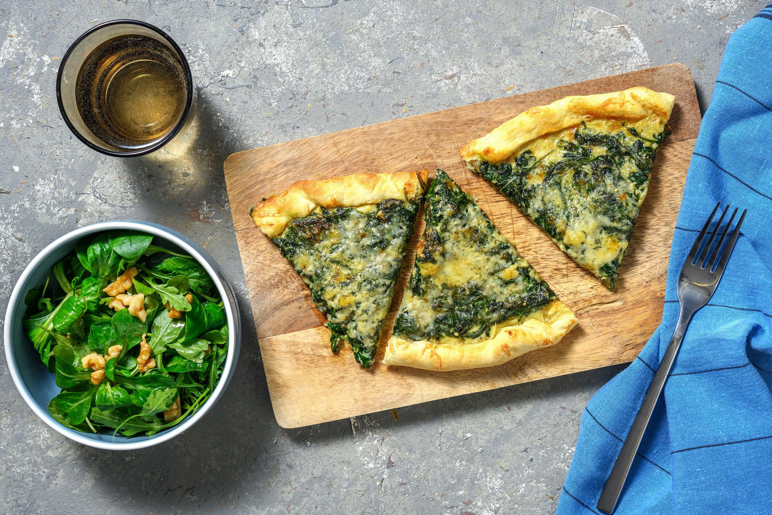 Tarte rustique gouda & épinards