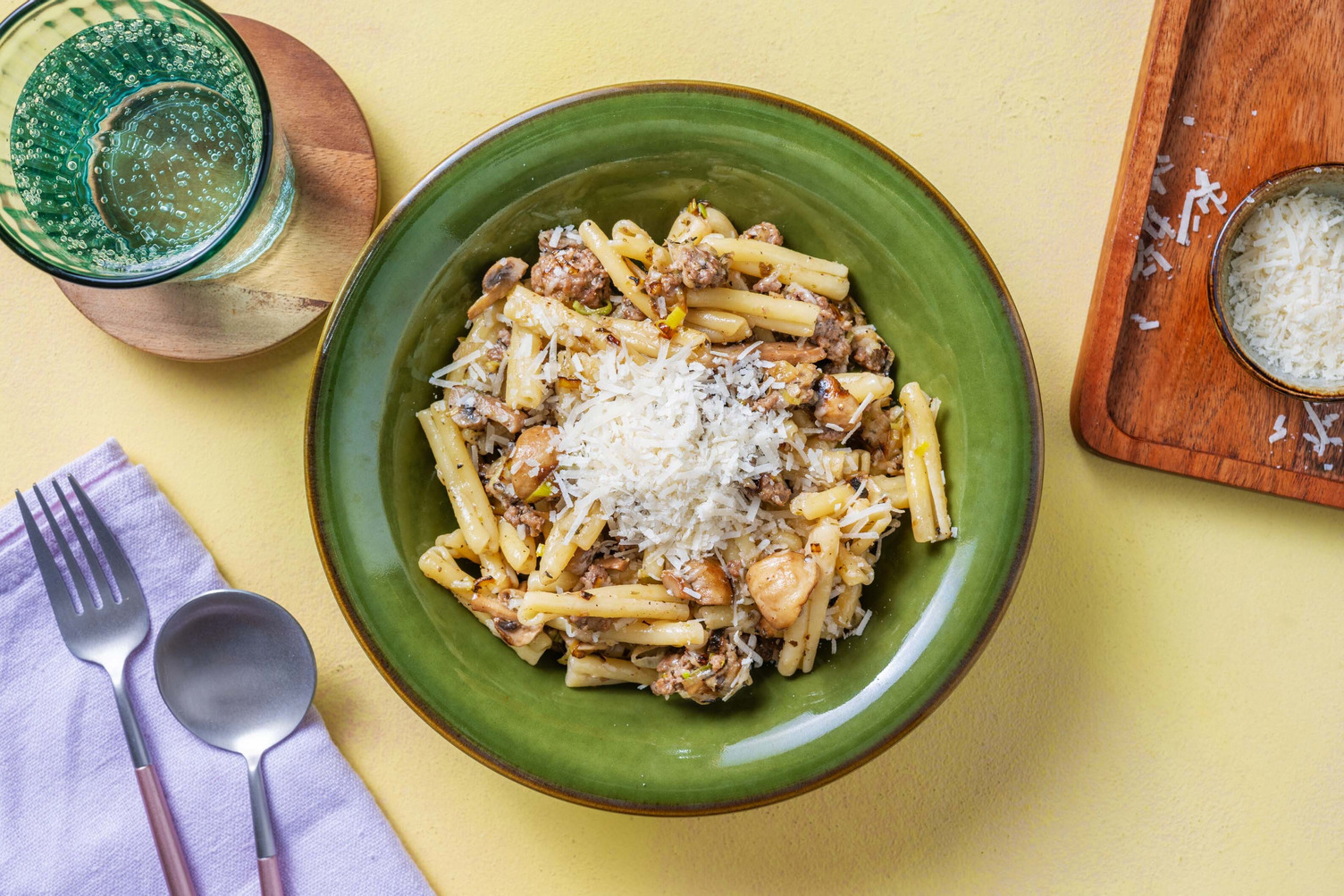 Ragù bianco de bœuf & champignons à la crème