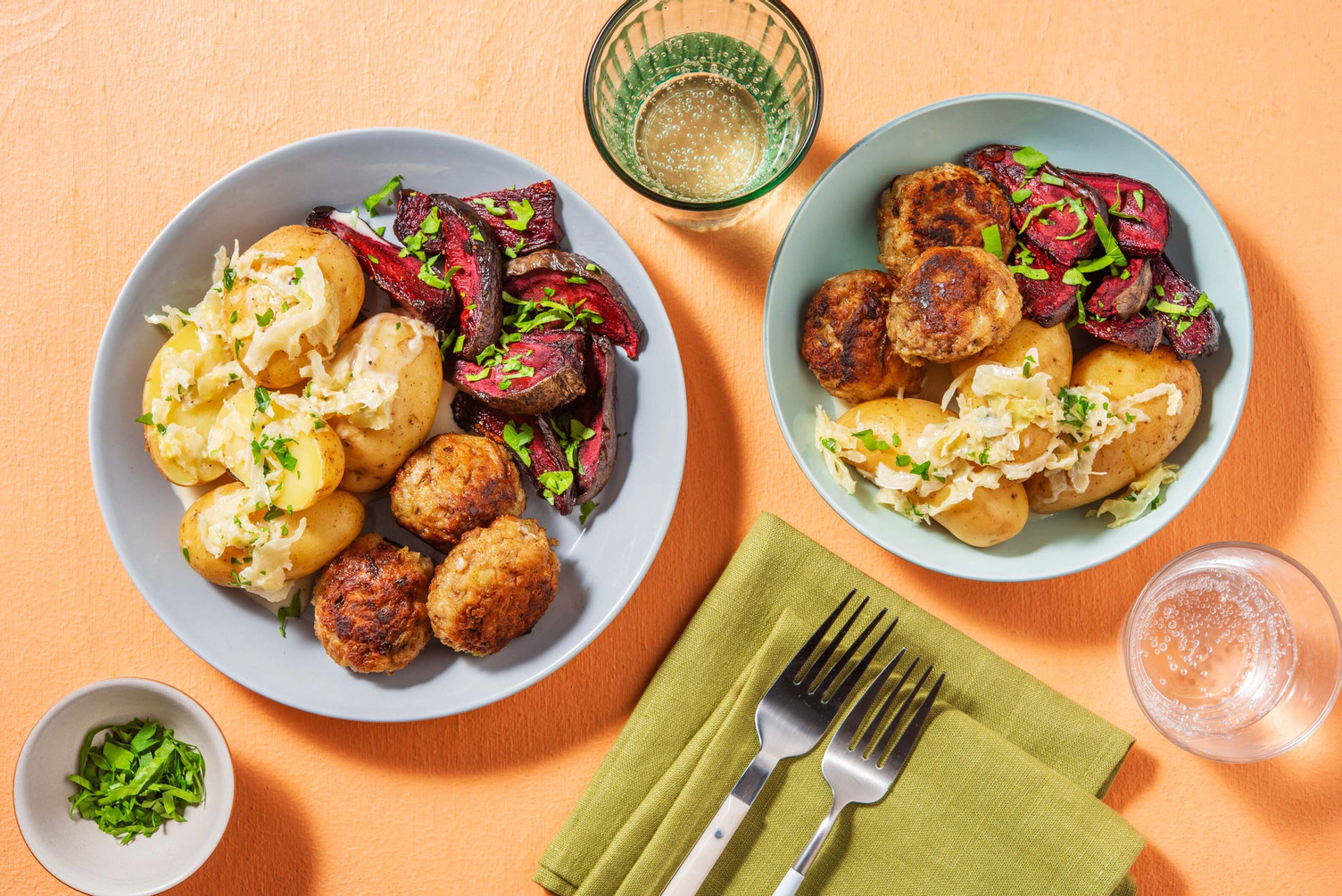 Gyldenstegte frikadeller 
