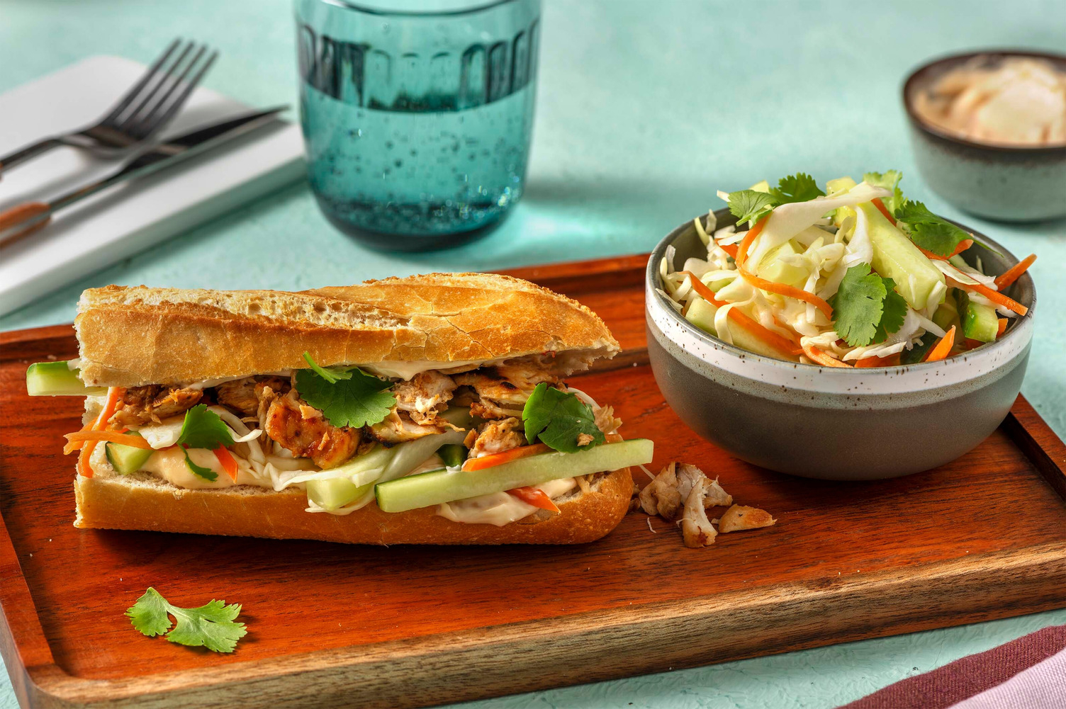 Bánh mì ou sandwich vietnamien au poulet