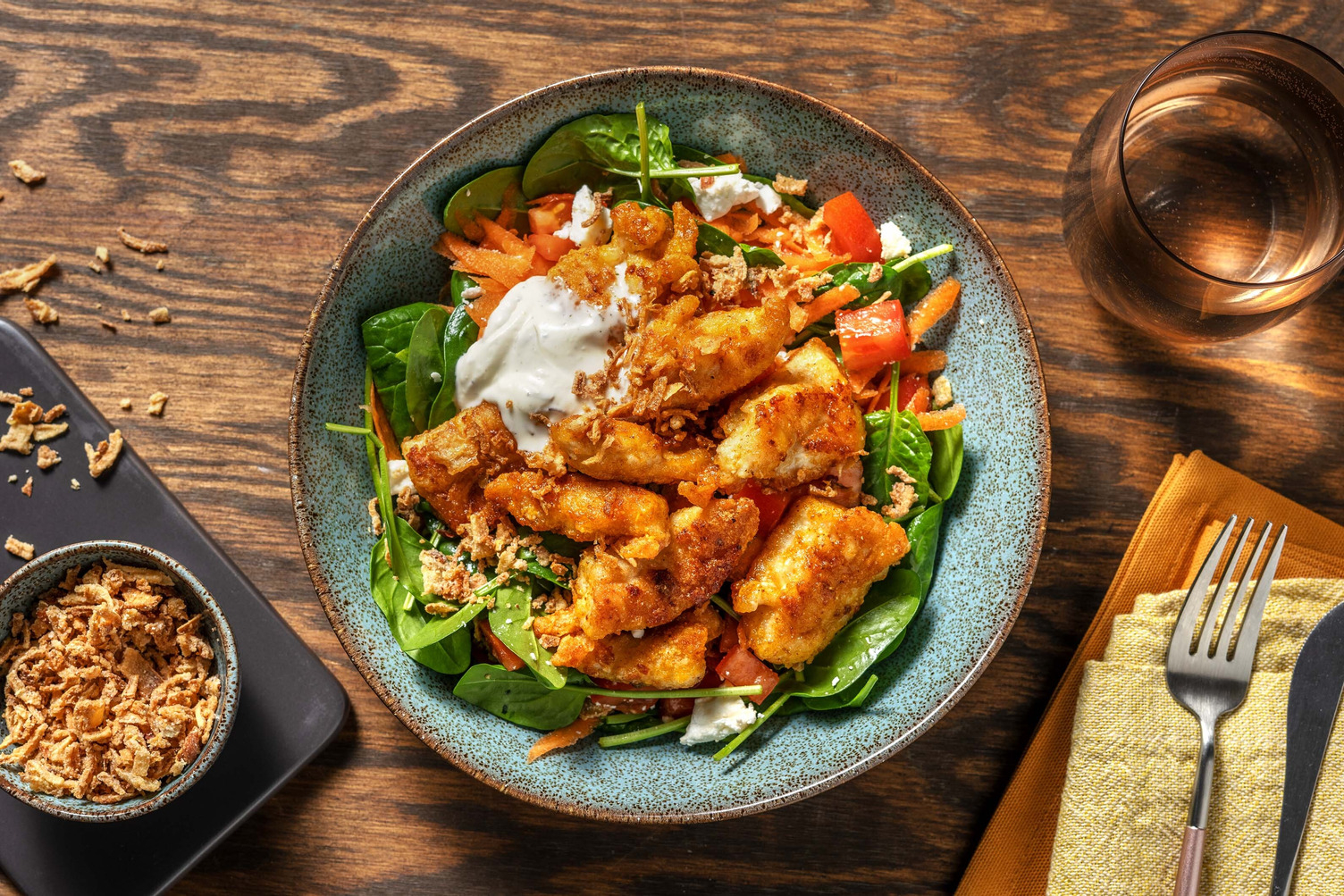 Double Buffalo Chicken Salad