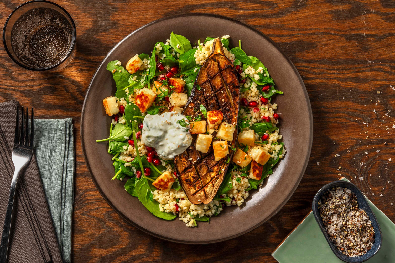 Vitlöksstekt halloumi