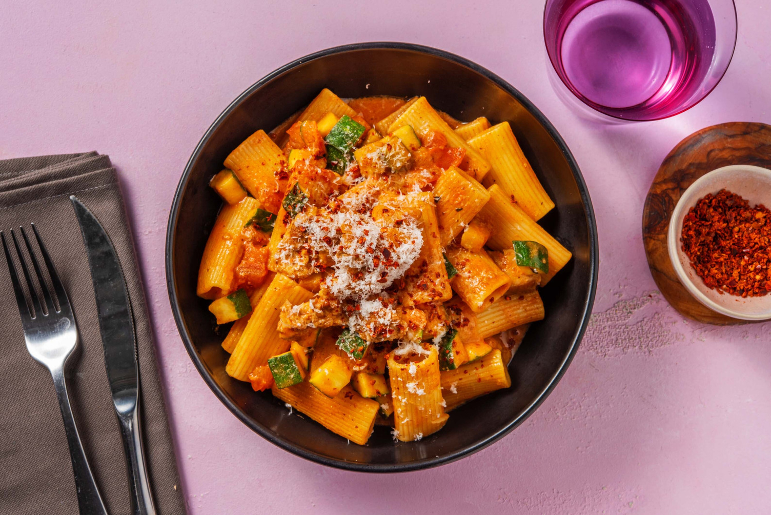 Cremet kyllingepasta