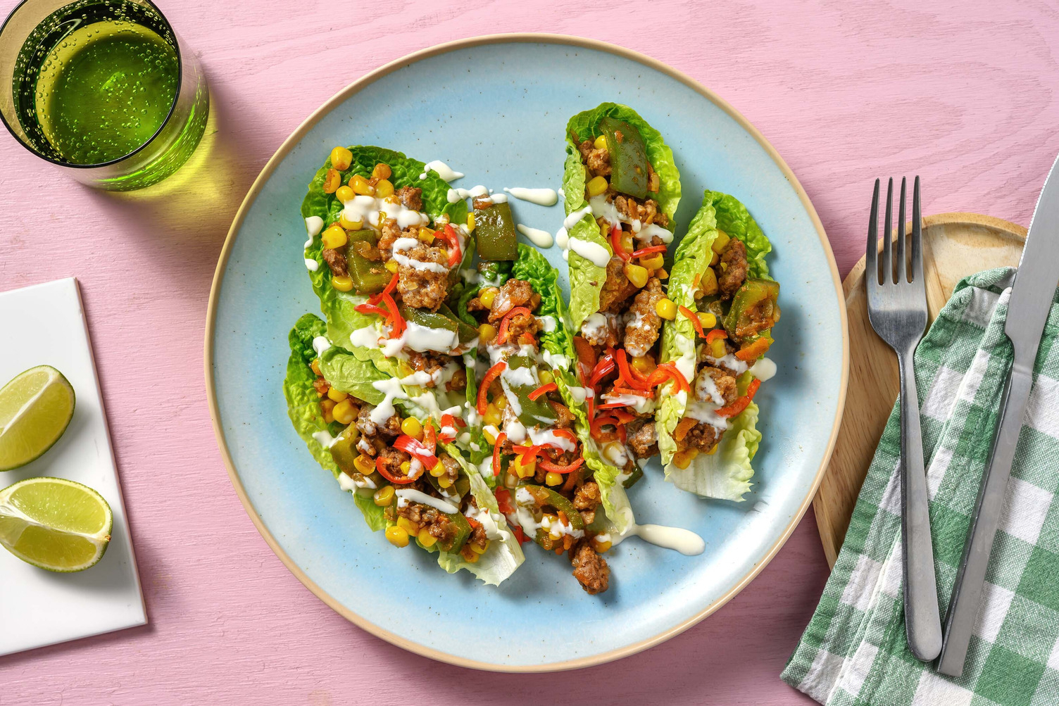 Sprøde salattacos 
