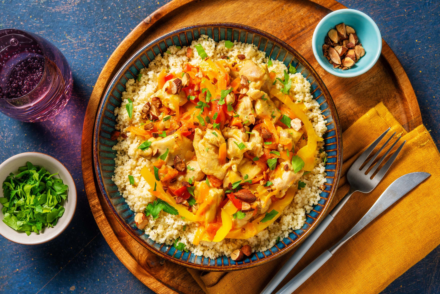 Pollo e peperoni al profumo di Marocco