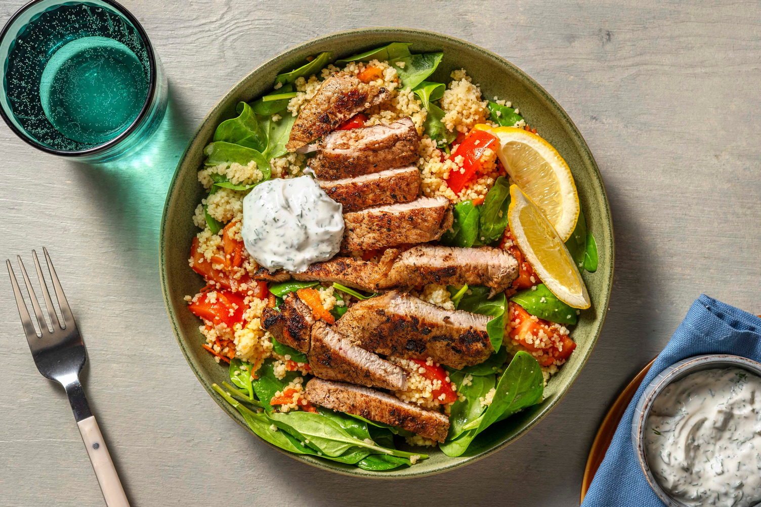 Ras el hanout-kryddat fläskkött