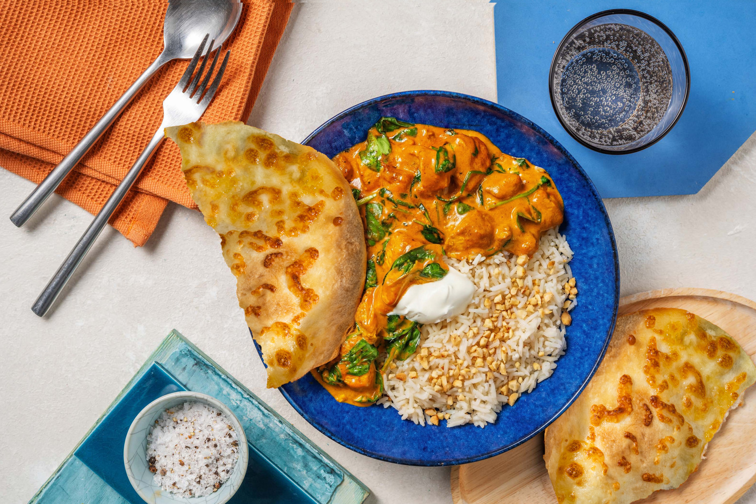 Mild Indian Butter Prawn & Nutty Rice