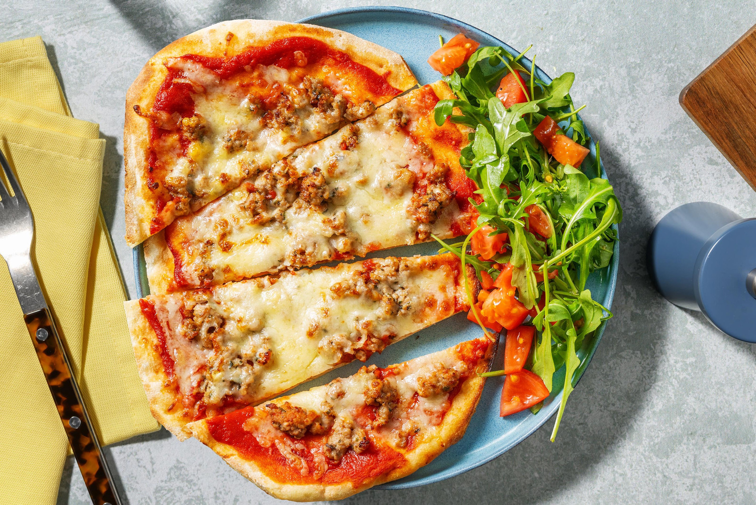 Italian Inspired Sausage Naanizza