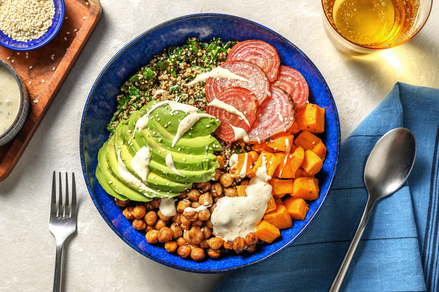 Vegetarisk kikärtsbowl