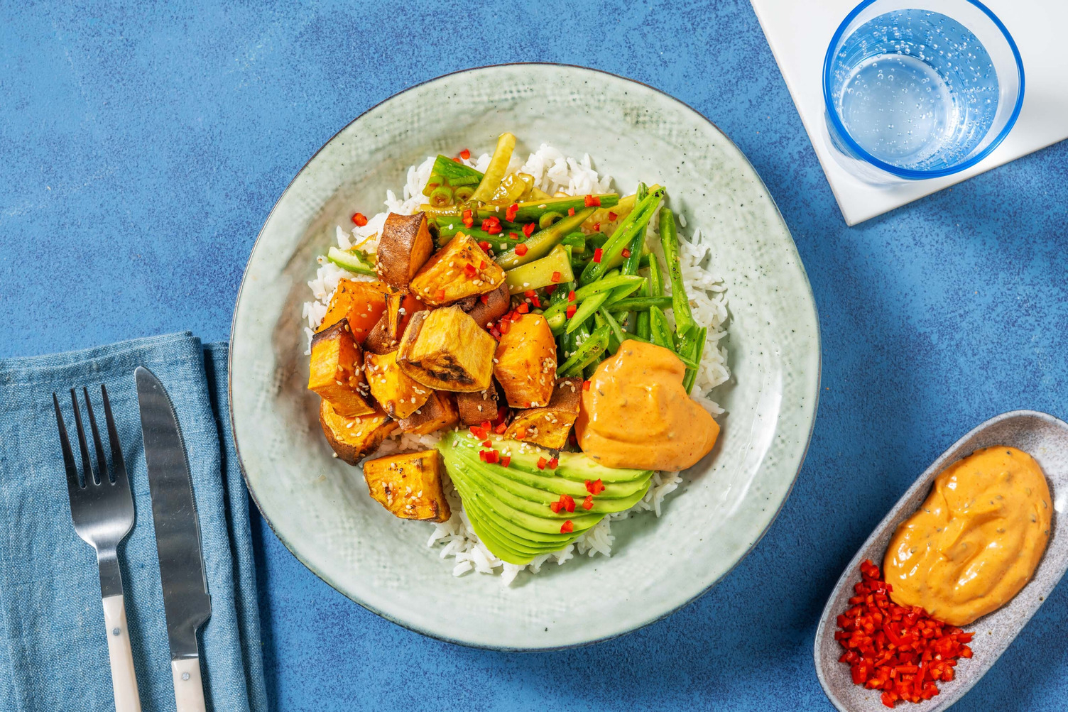 Sesambagt sødkartoffel