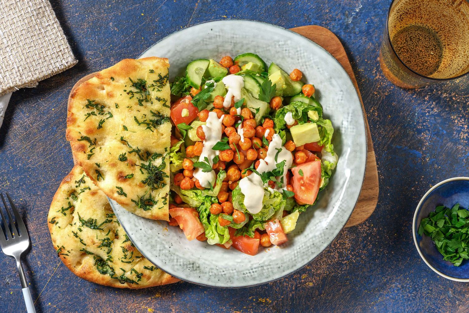 Libanesisk kikertsalat