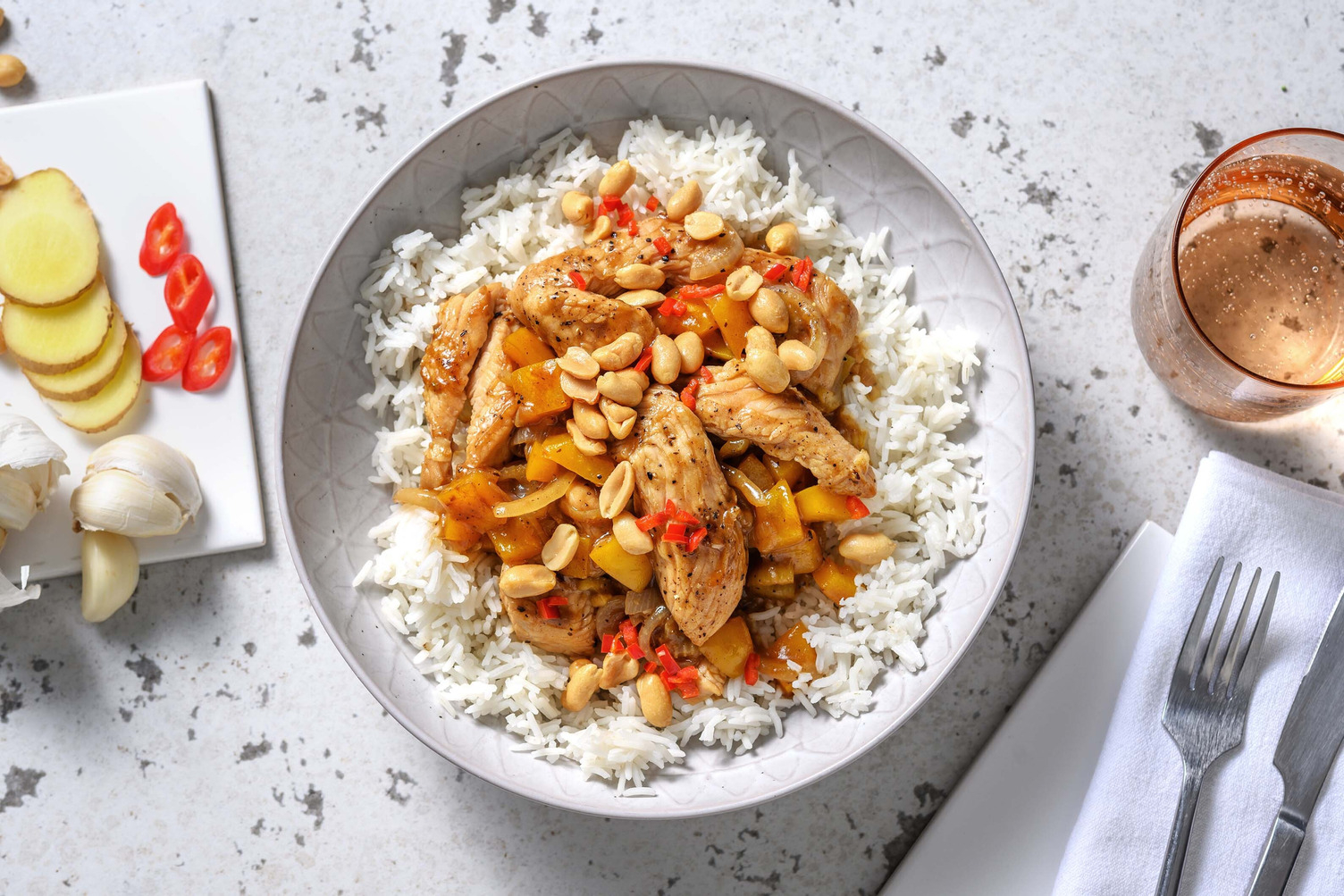 Dinde façon Kung Pao