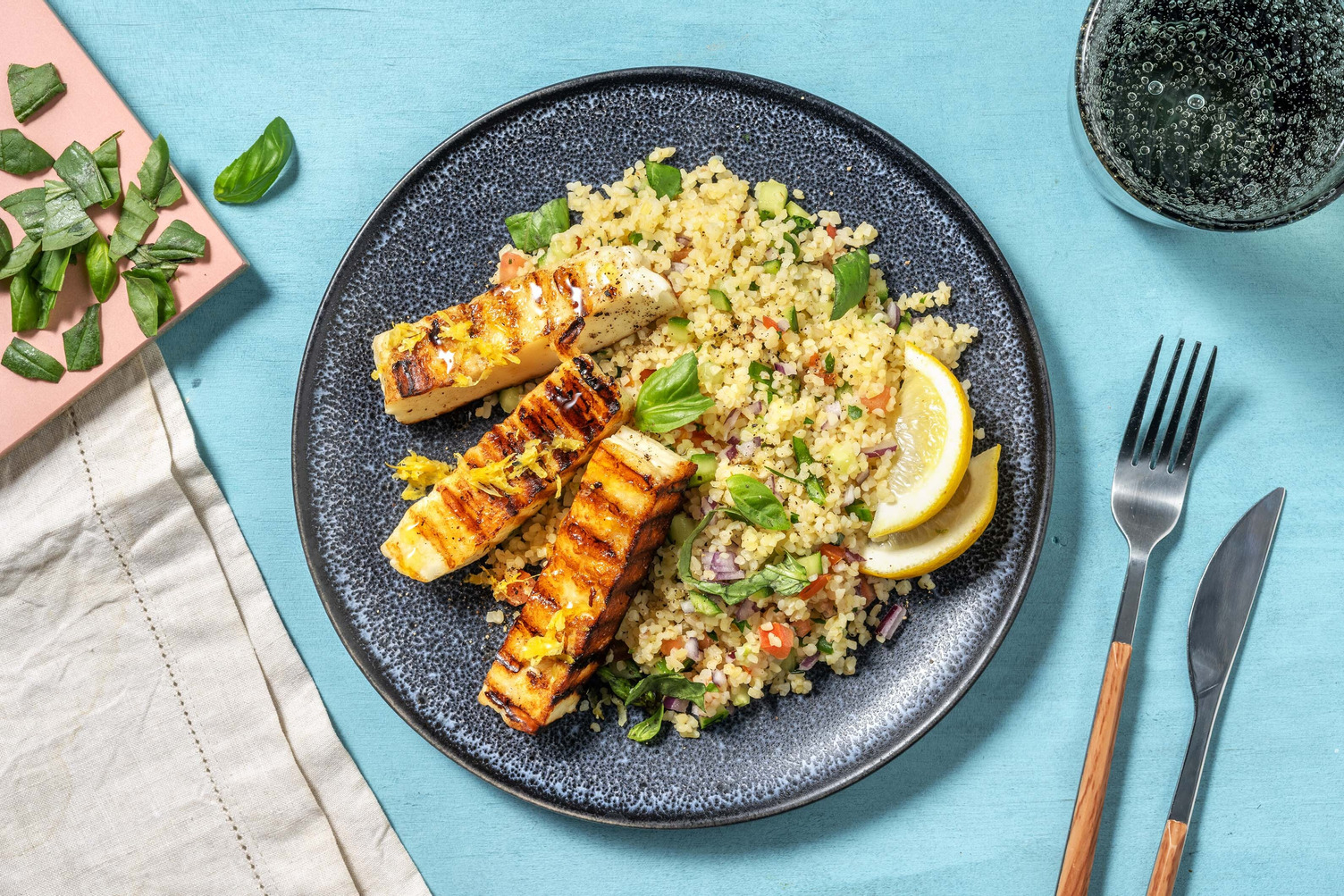 Bulgur estivo al limone e formaggio stile Cipro