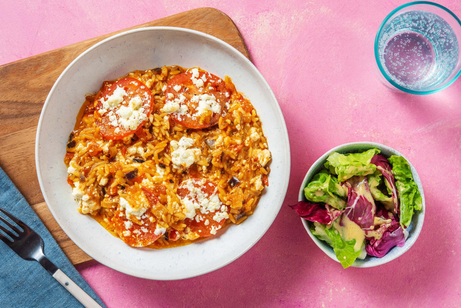 Orzo al forno & feta