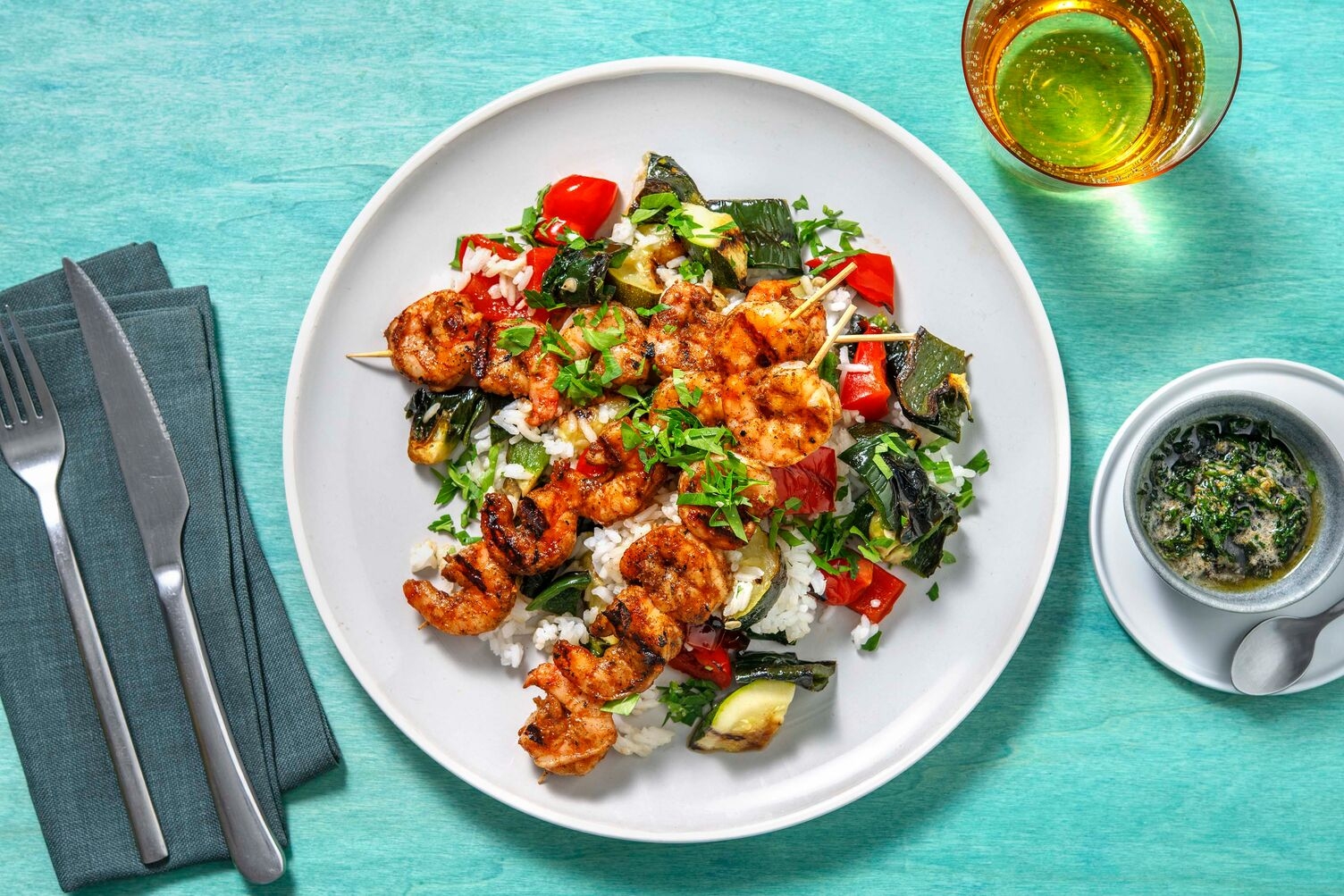 Spicy Cajun Salmon Skewers