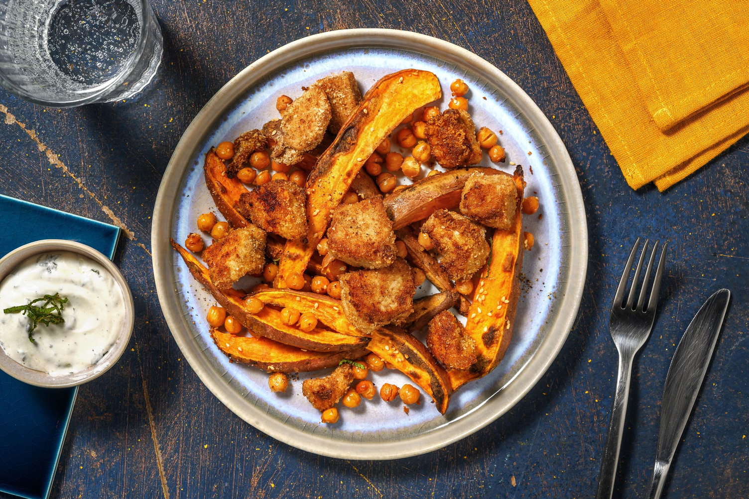 Bocconcini di pollo con panatura mediorientale