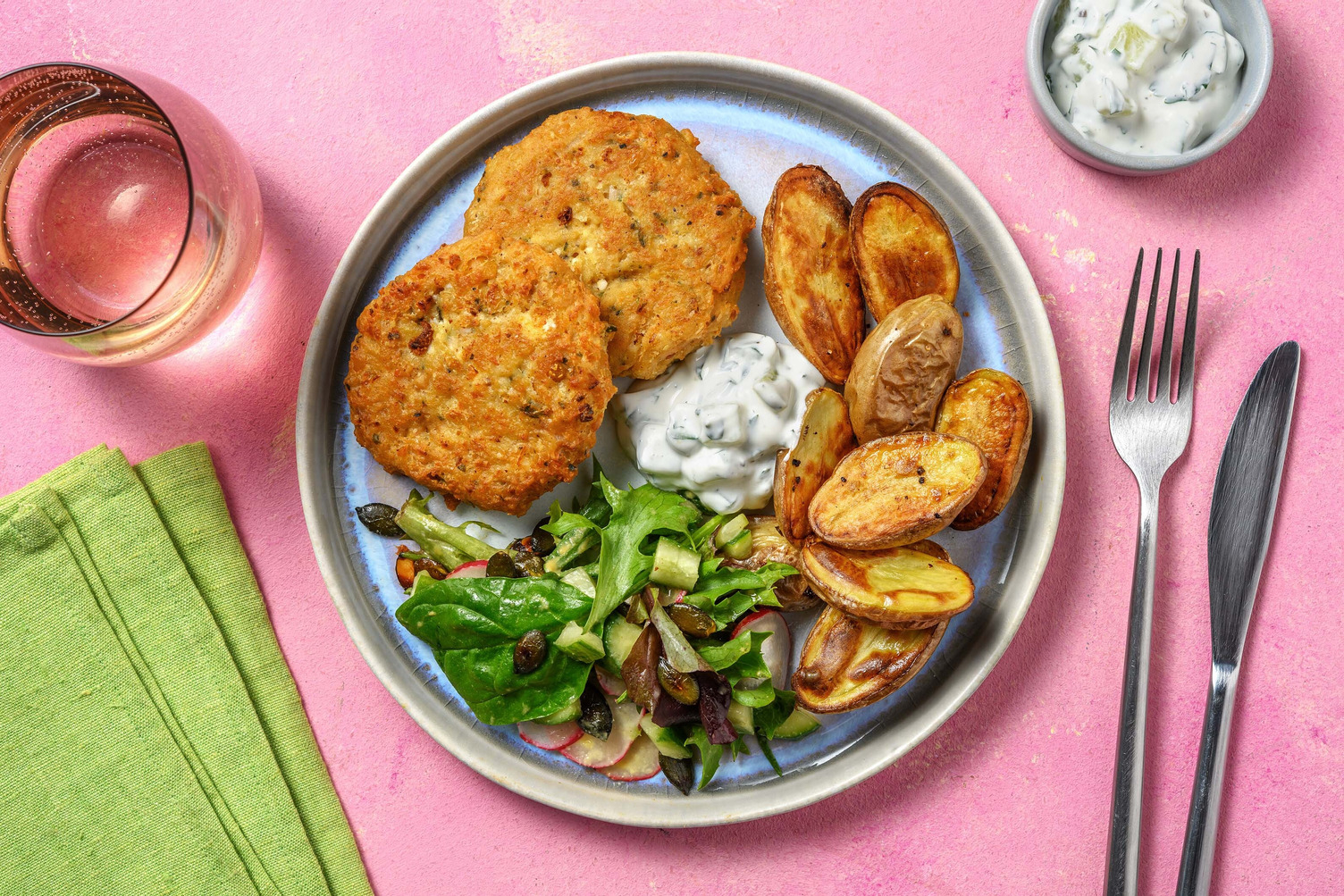 Pannstekta kikärtsfritters