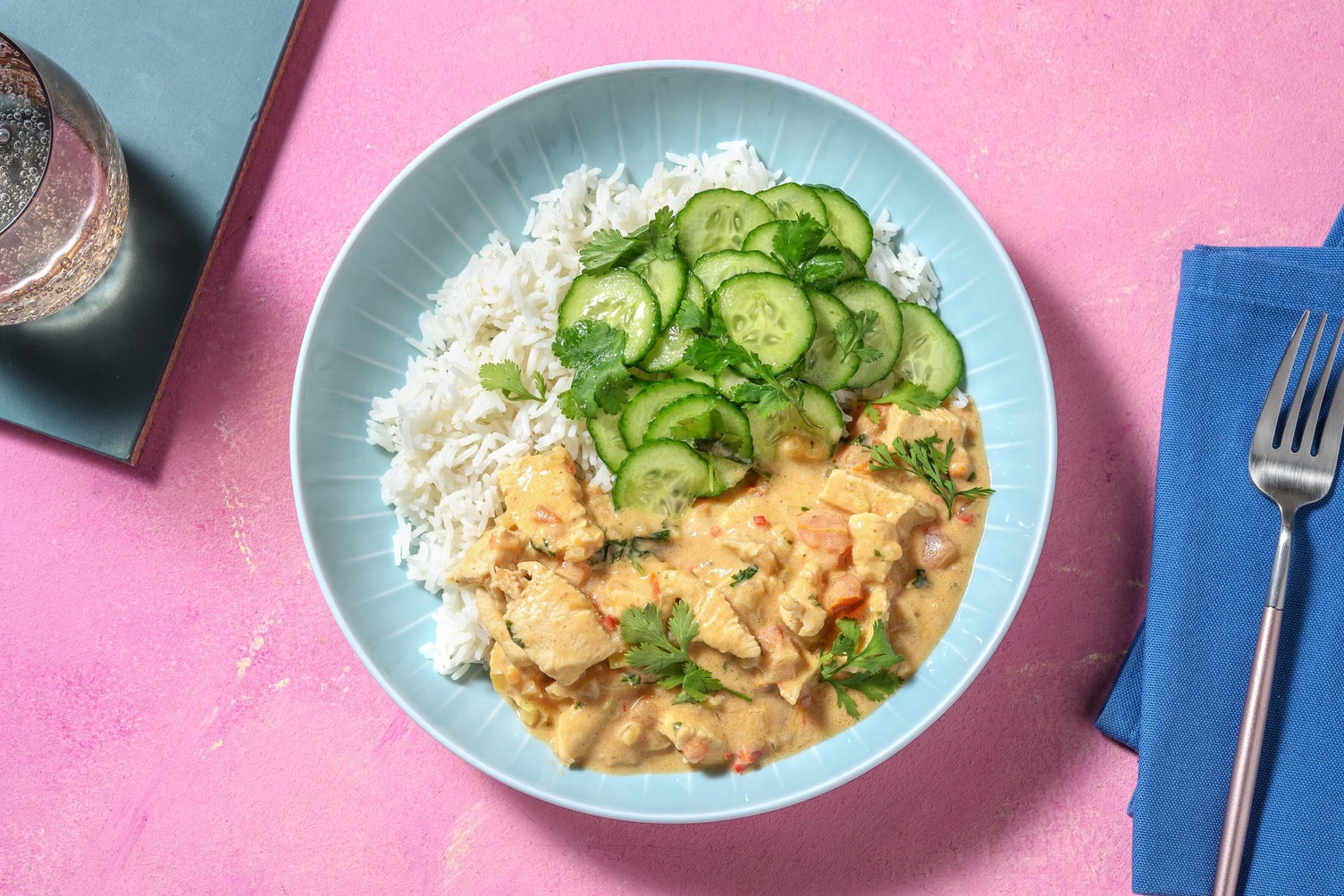 Poulet sauce satay & coriandre