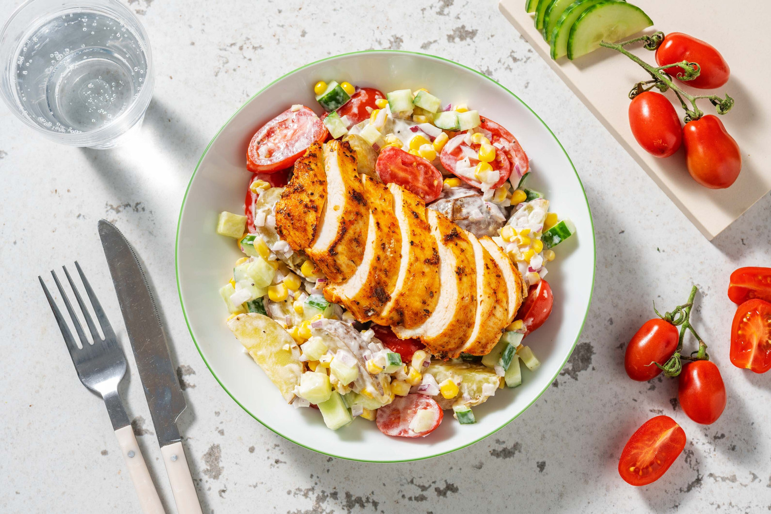 Turkey Breast with Baby Potato Salad 