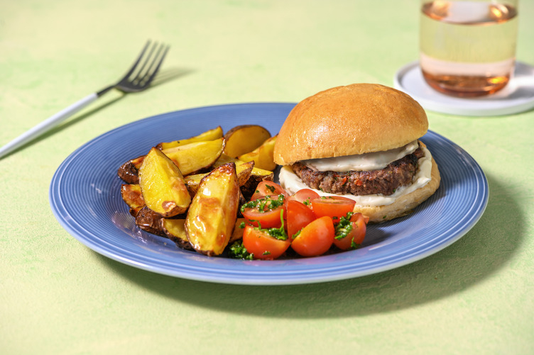 Herby Burgers and Wedges
