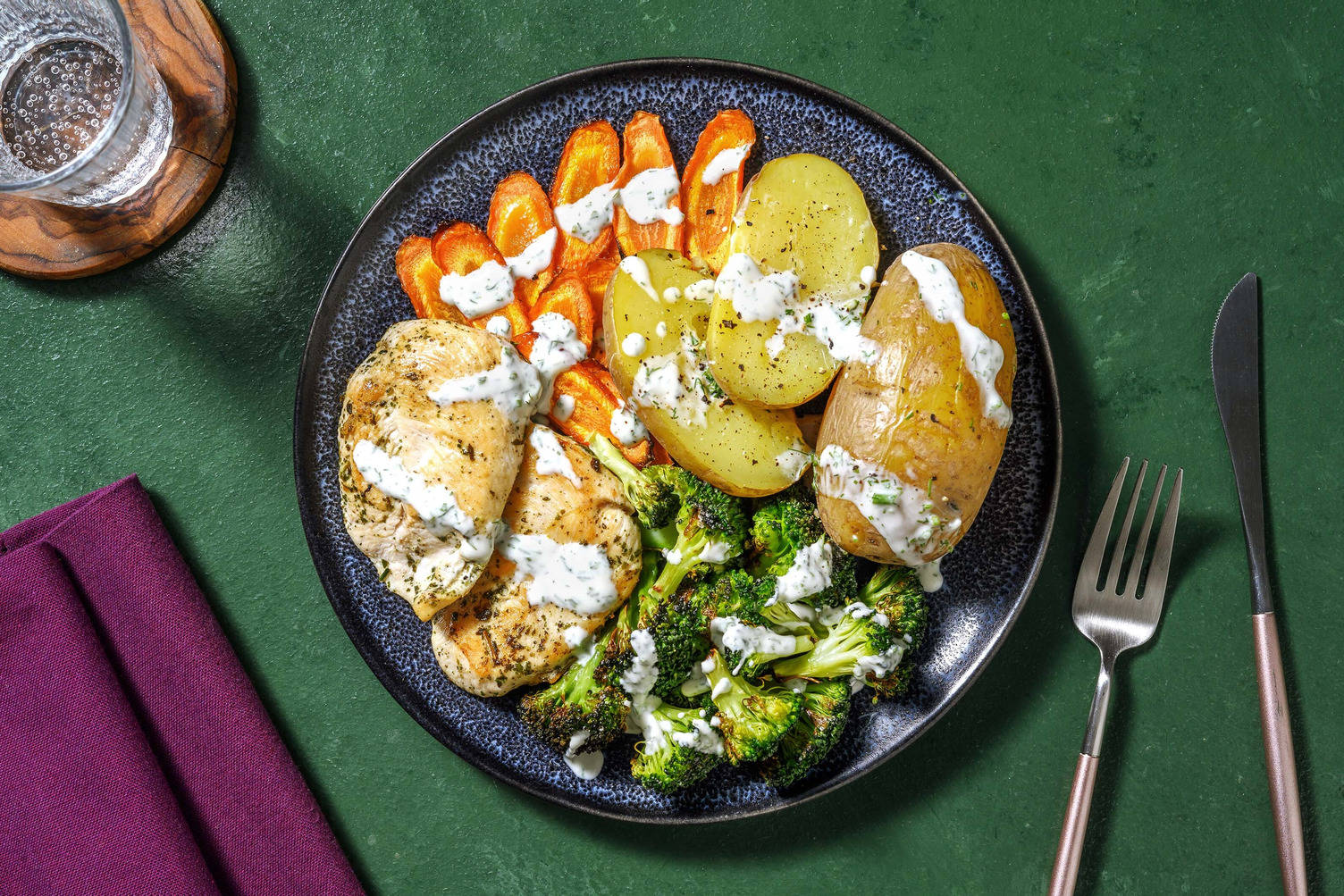 Pannestekt urtekylling