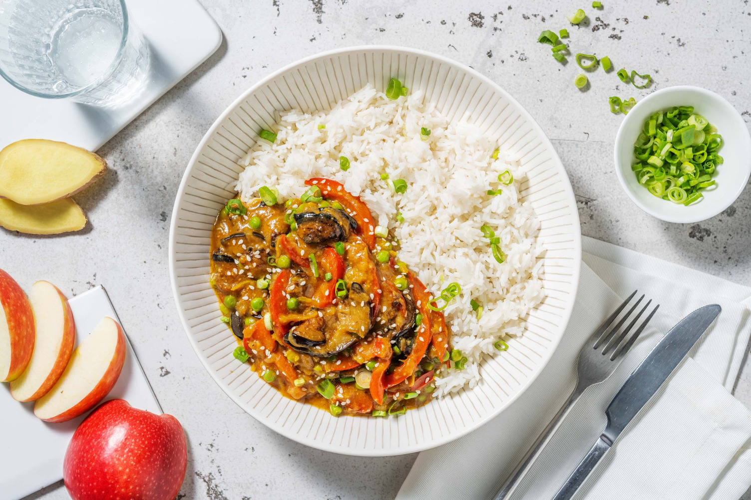 Curry japonais végétarien au miso