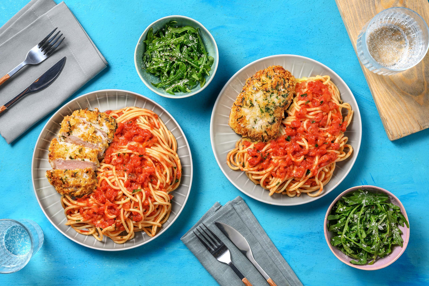 Urtepaneret svineschnitzel