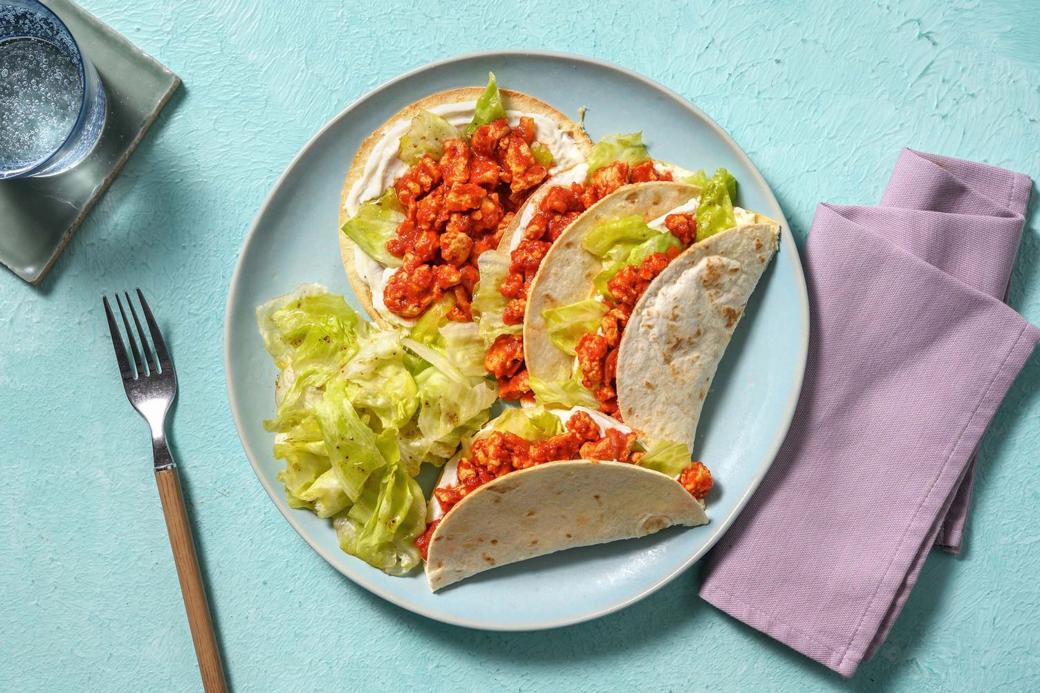 Tacos al ragù di pollo Tex-Mex