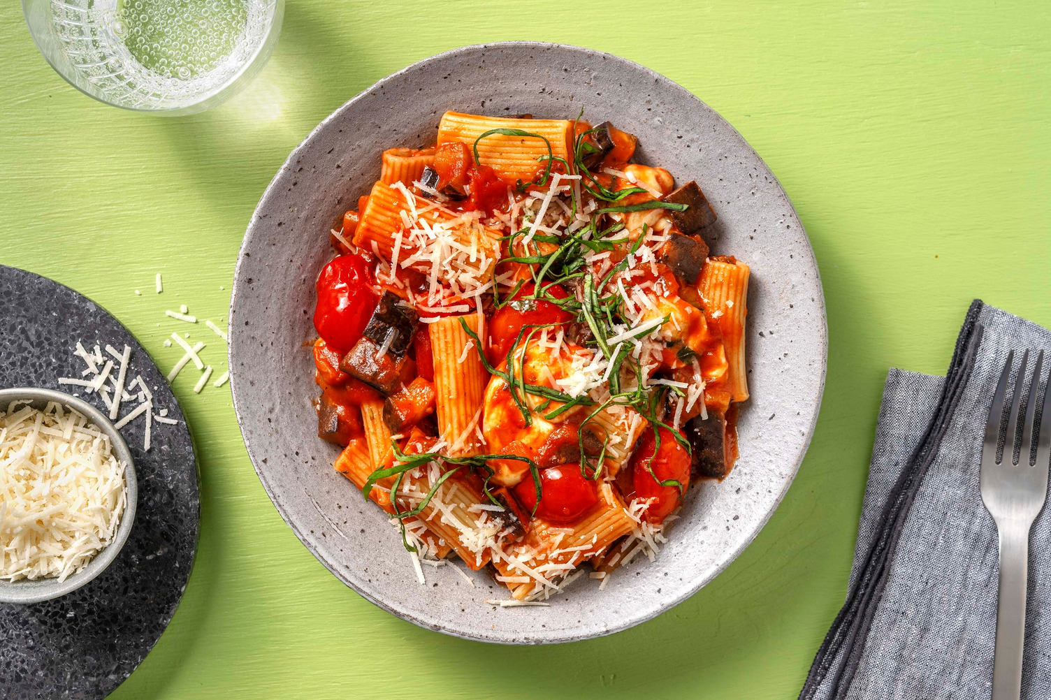 Nutri-Score witte rijst - Rigatoni alla norma