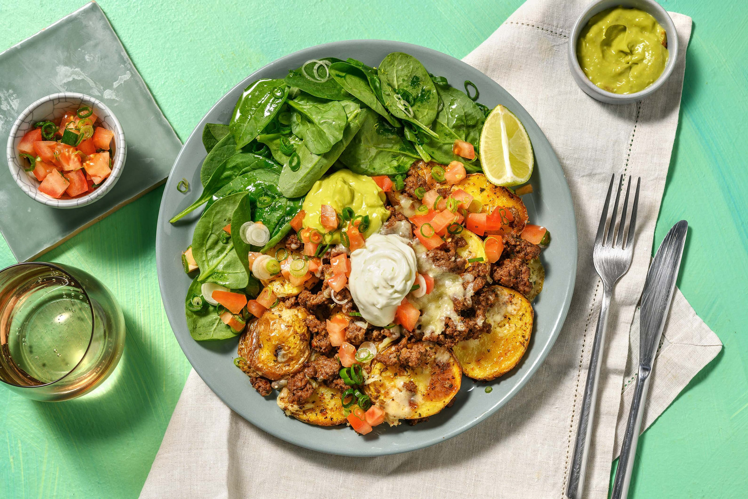 Loaded Potato Chorizo 'Nachos'