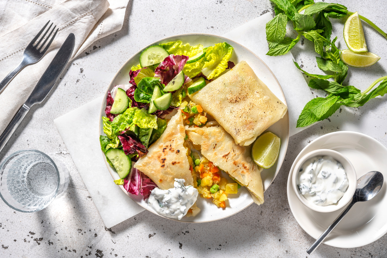 Chaussons végétariens façon samoussas