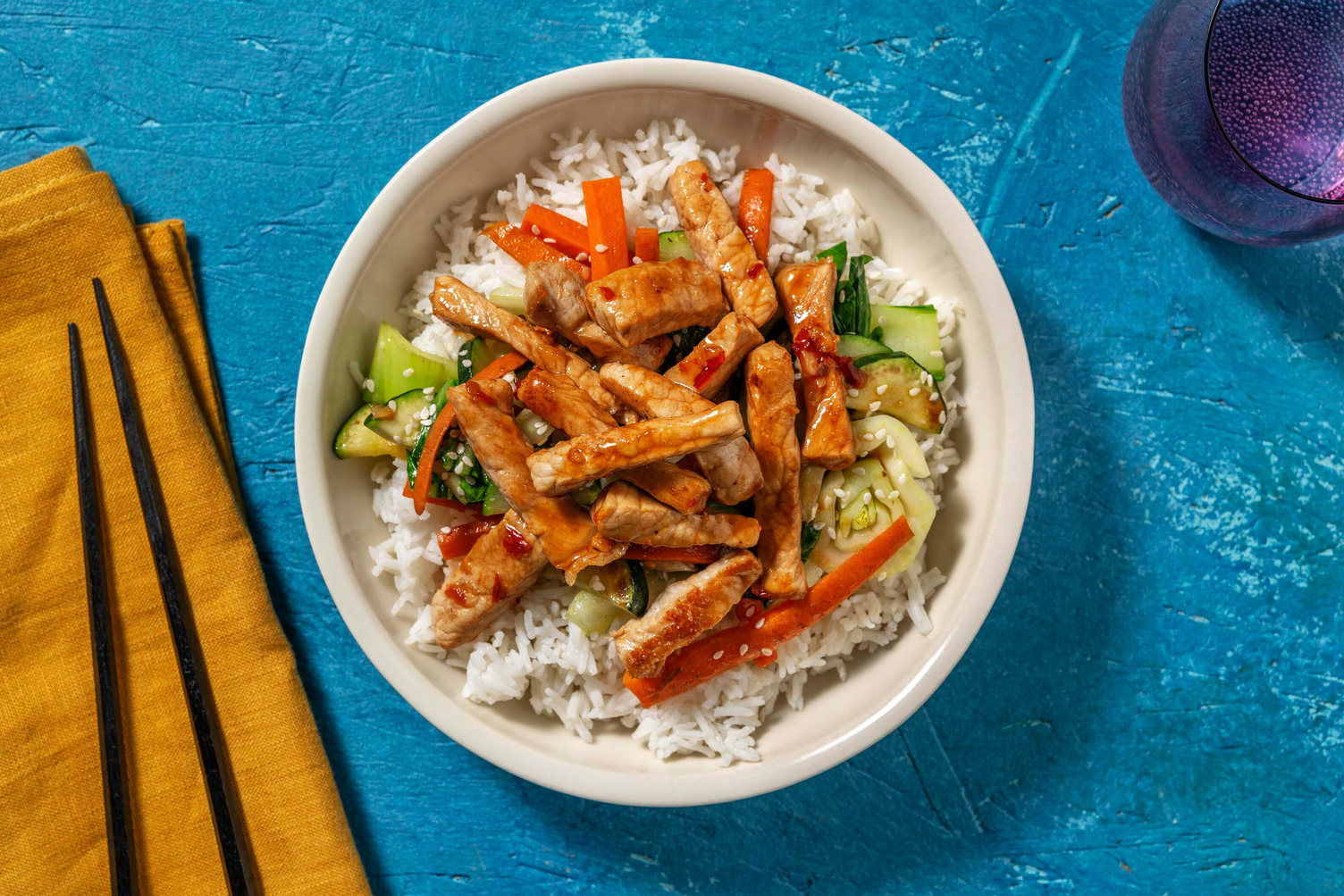 Svinekjøtt i søt chilisaus