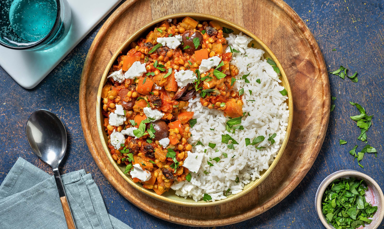 Picadillo végétarien aux lentilles