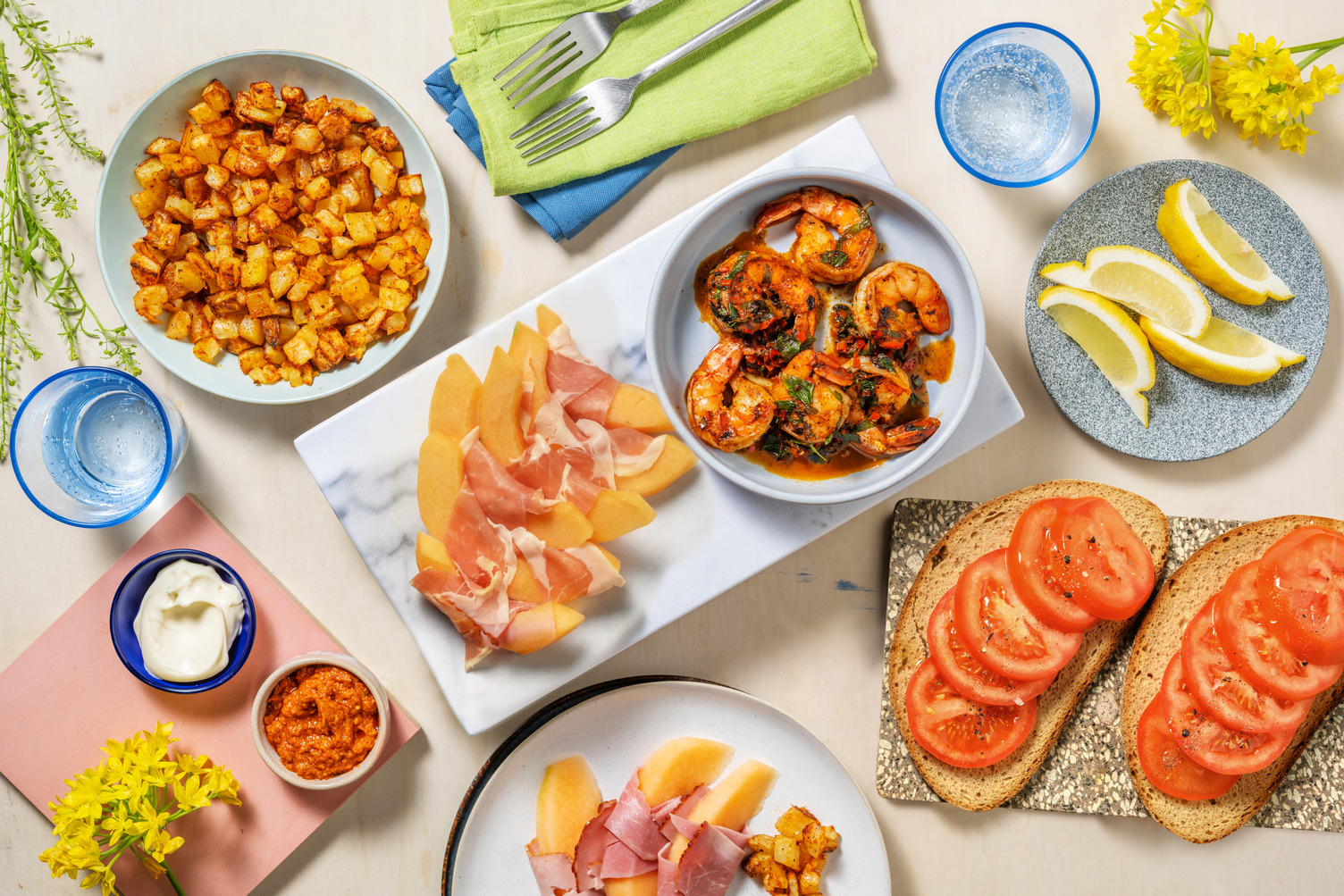 Tapas aux couleurs de l'Espagne